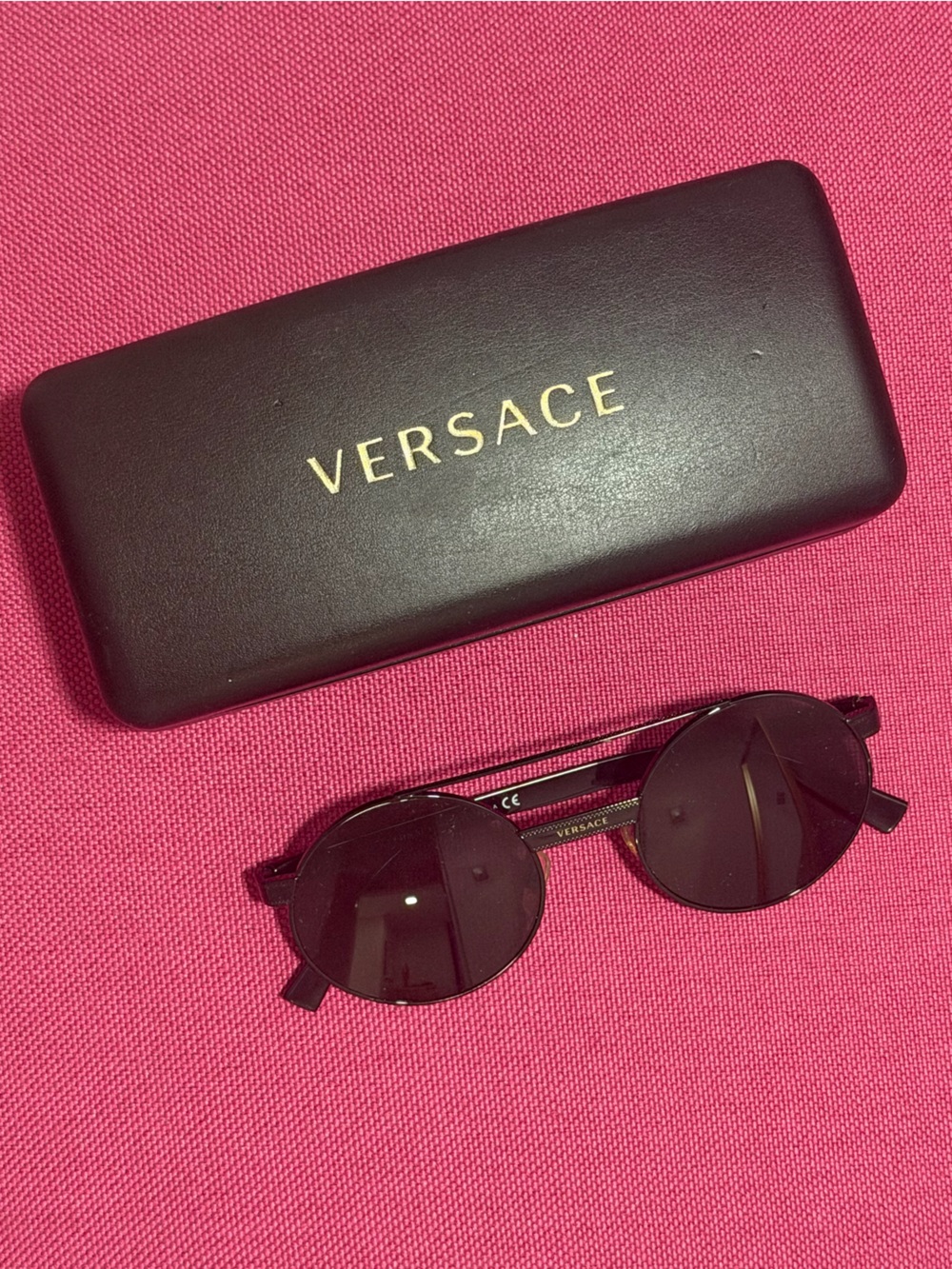 Versace unisex round sunglasses